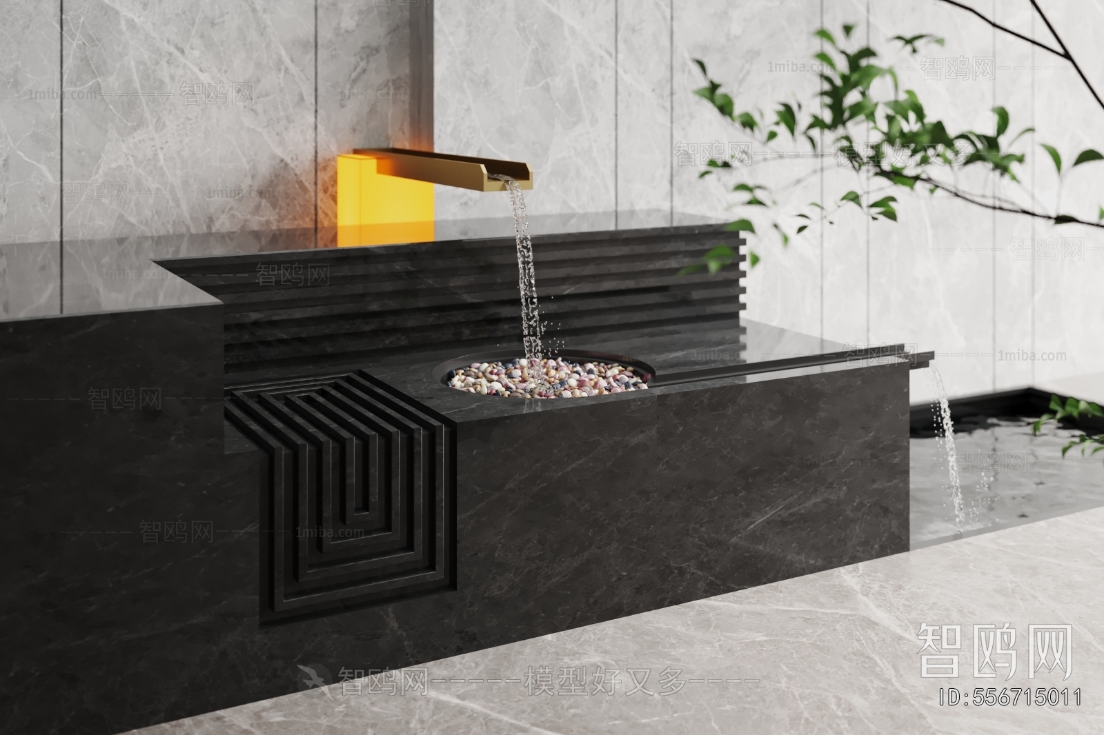 Modern Rockery Waterscape