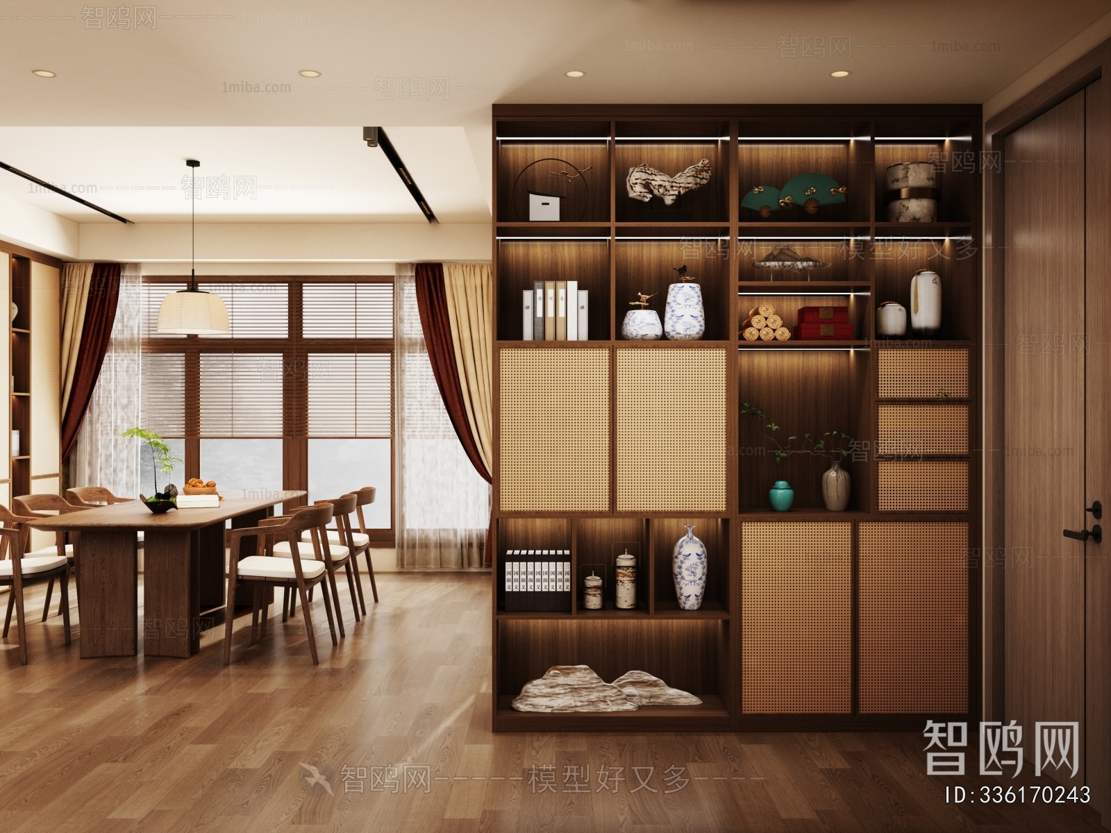 New Chinese Style A Living Room