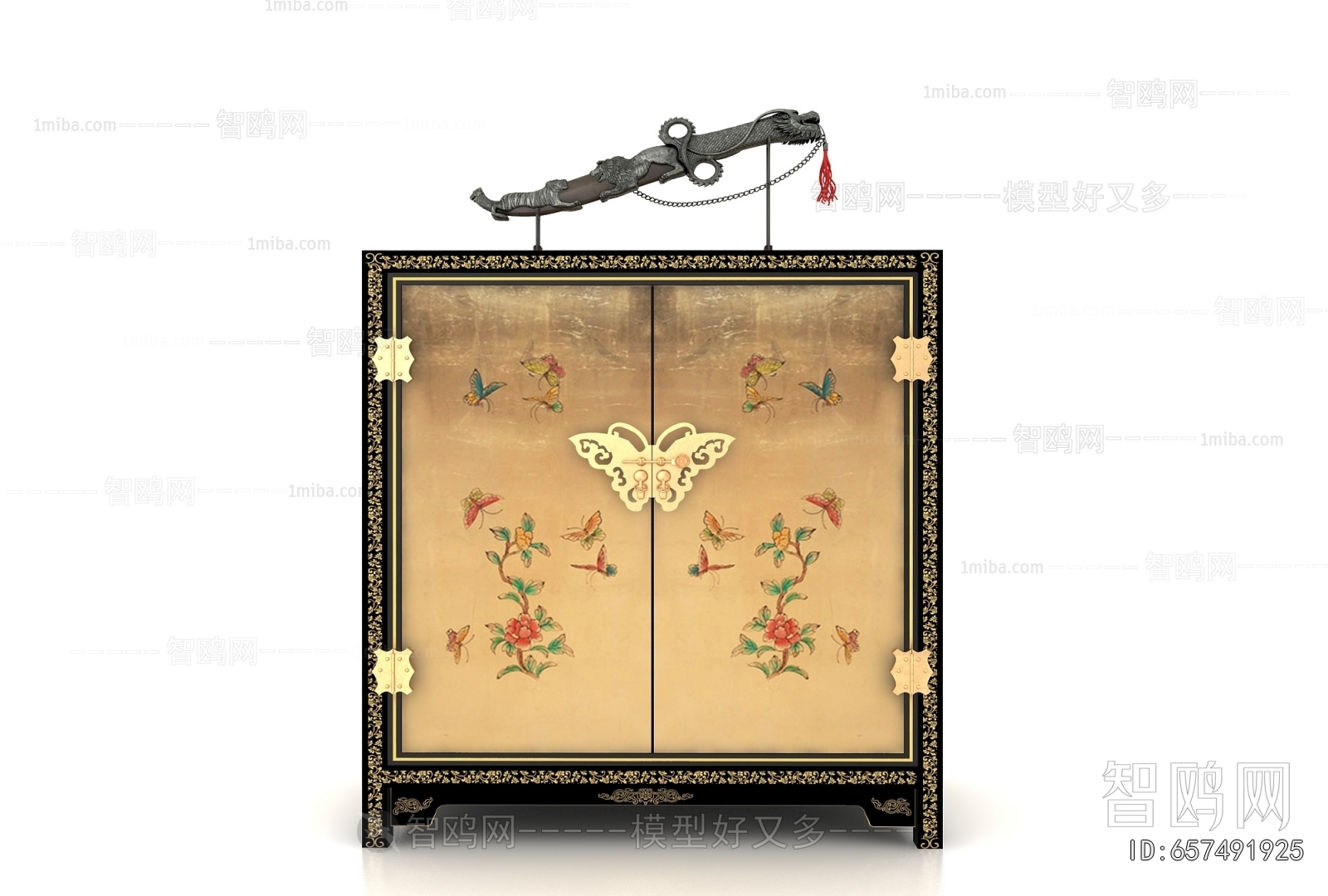 New Chinese Style Side Cabinet