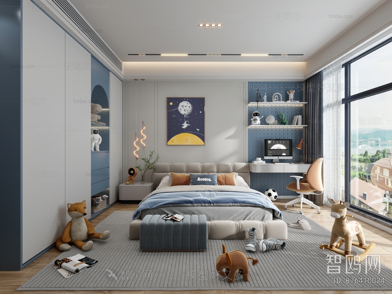 Modern Boy's Room And Son's Room