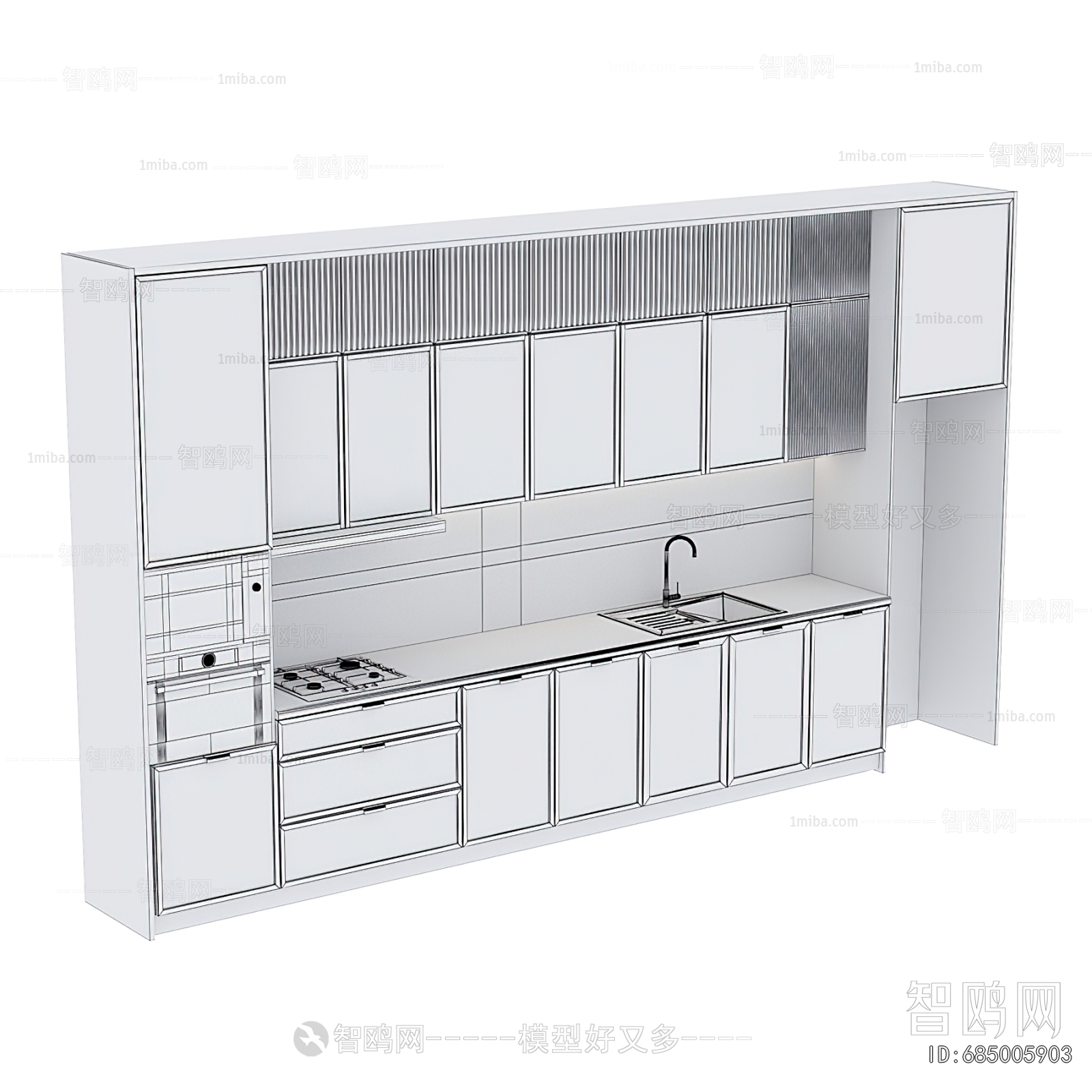 Simple European Style Kitchen Cabinet