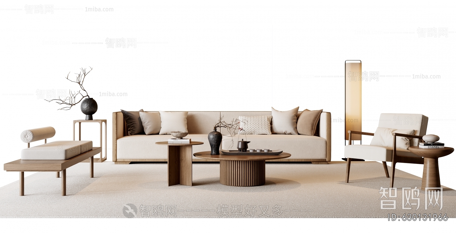 New Chinese Style Sofa Combination