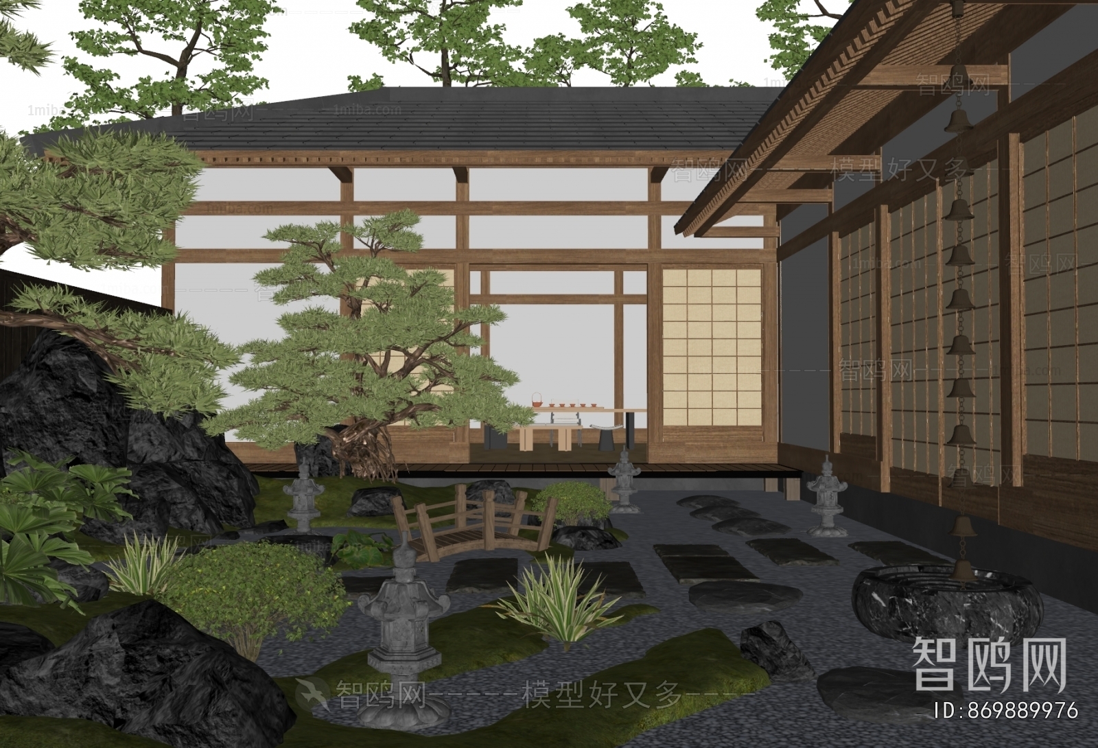 New Chinese Style Courtyard/landscape