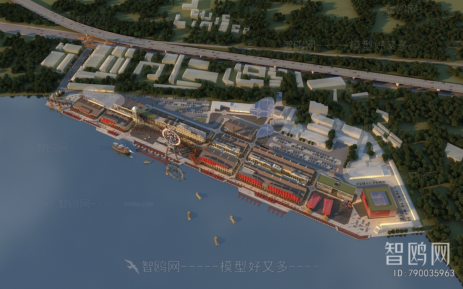 Modern Architectural Bird's-eye View Planning