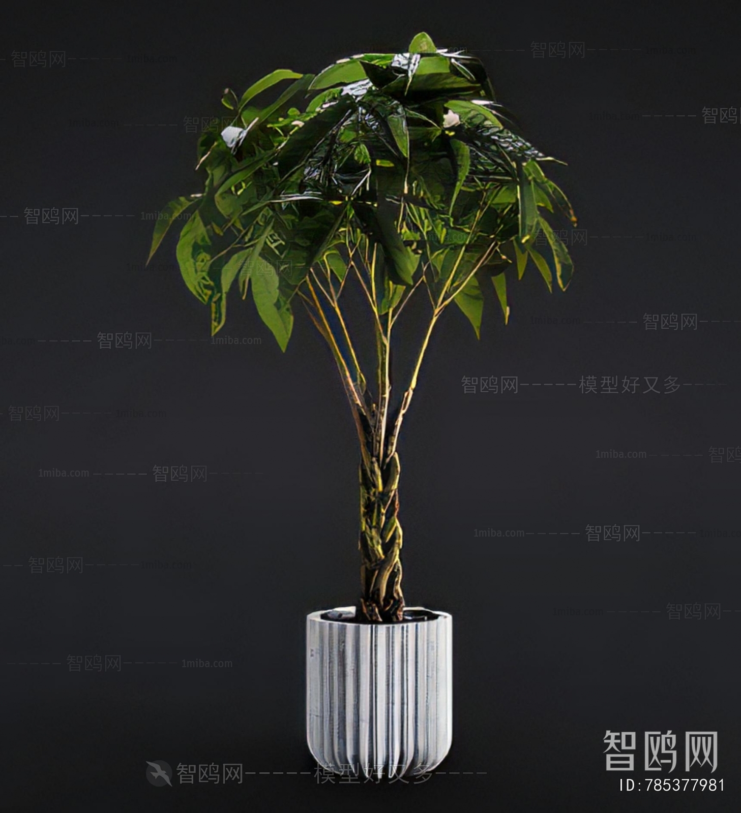 Modern Ground Green Plant Potted Plants