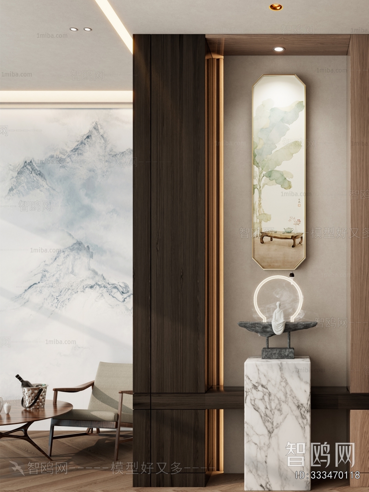 New Chinese Style Hallway