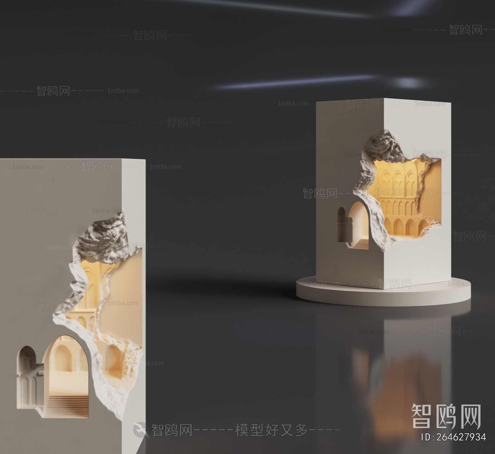 现代艺术石膏壁灯