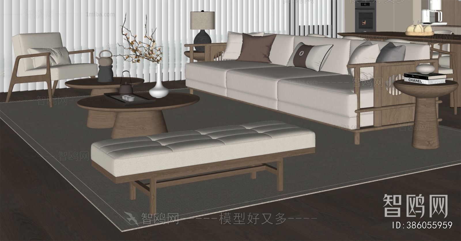 New Chinese Style Sofa Combination