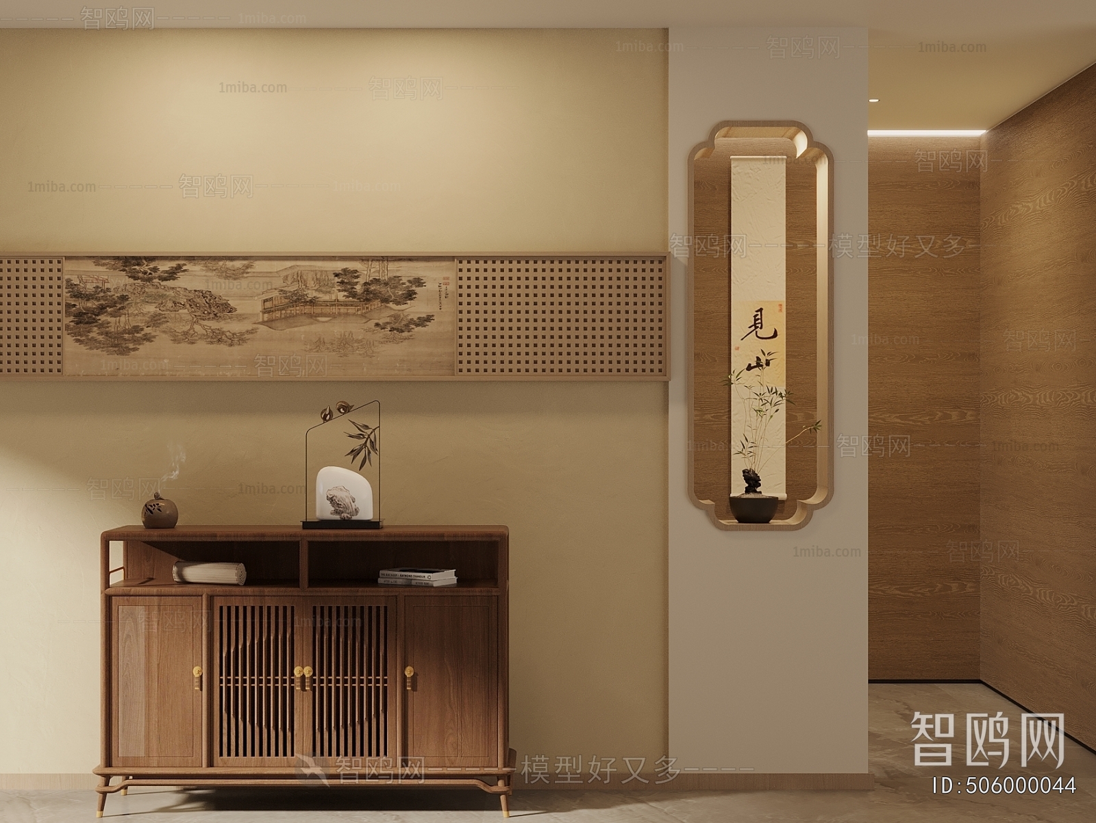 New Chinese Style Side Cabinet