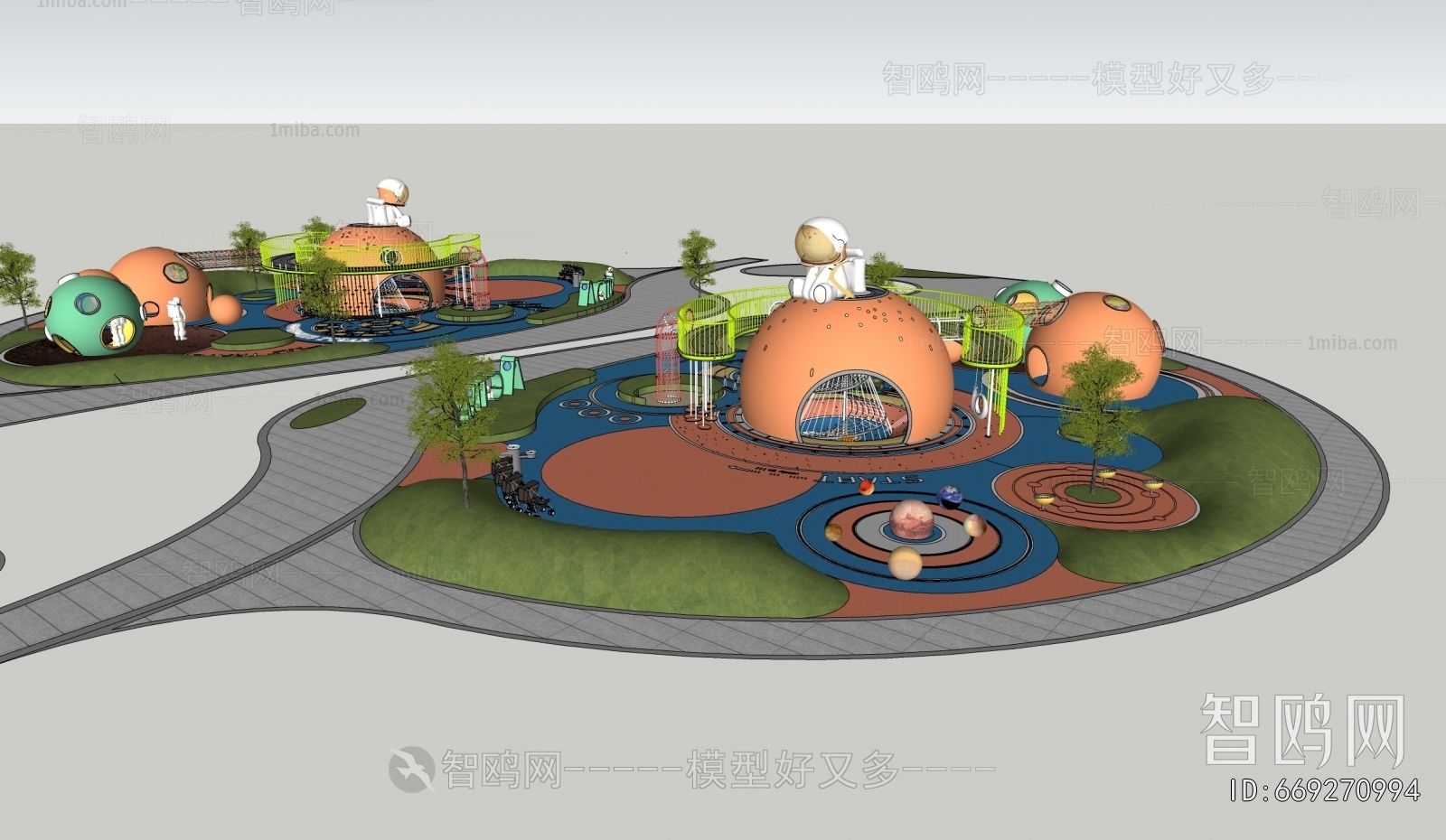 Modern Park Landscape