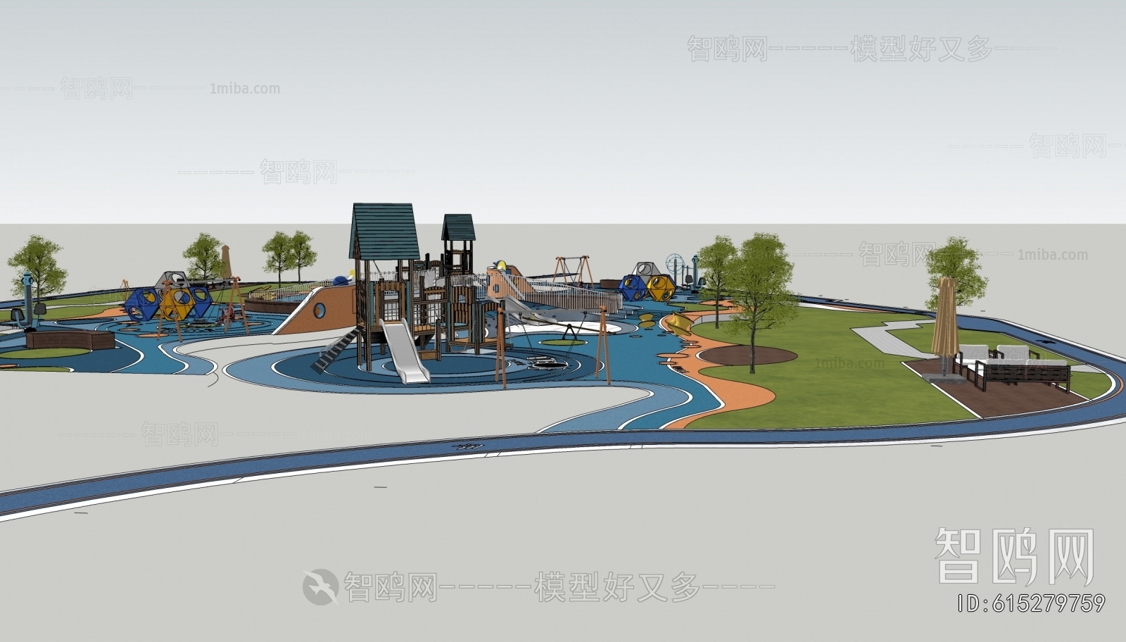 Modern Park Landscape