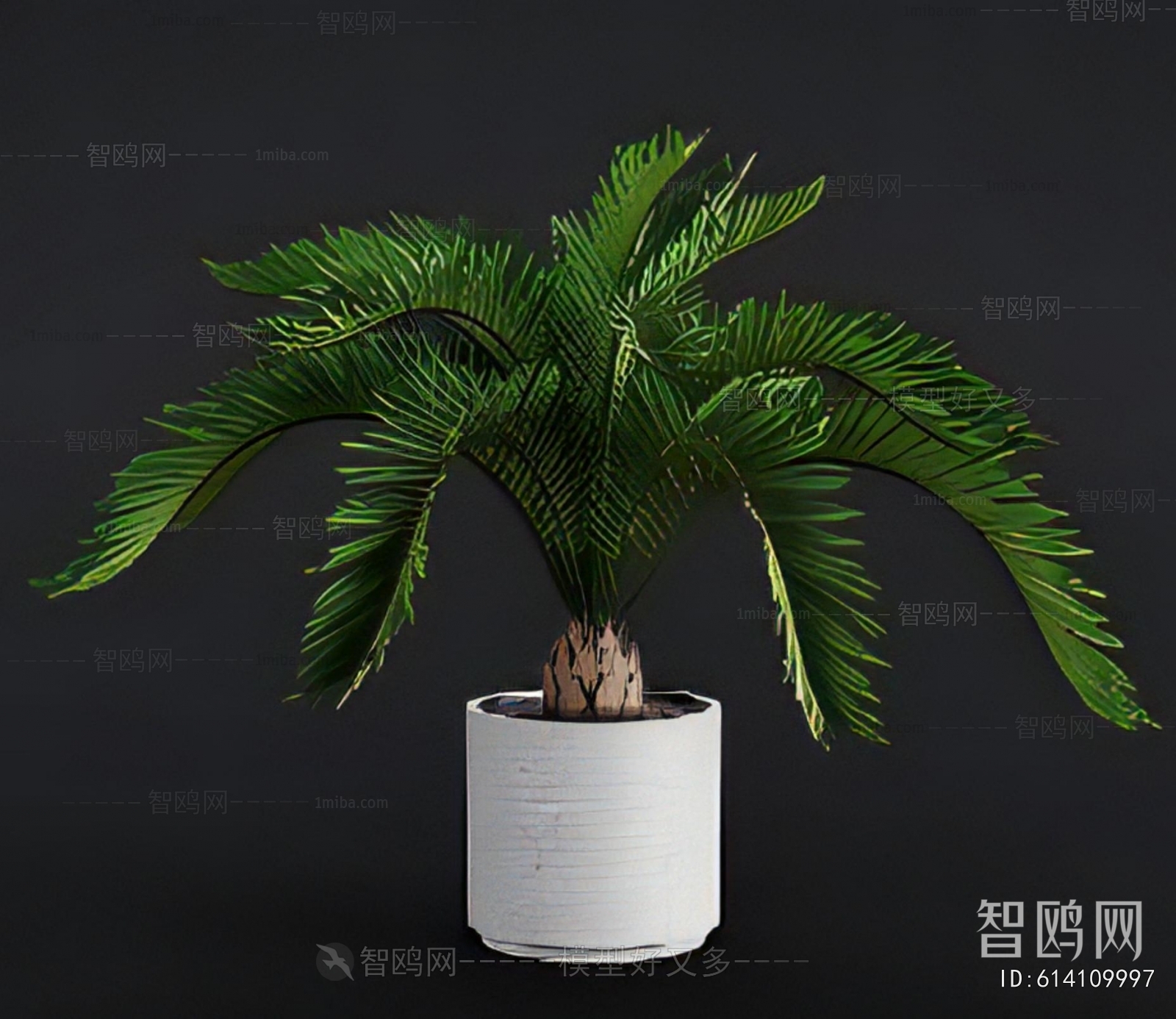 Modern Ground Green Plant Potted Plants