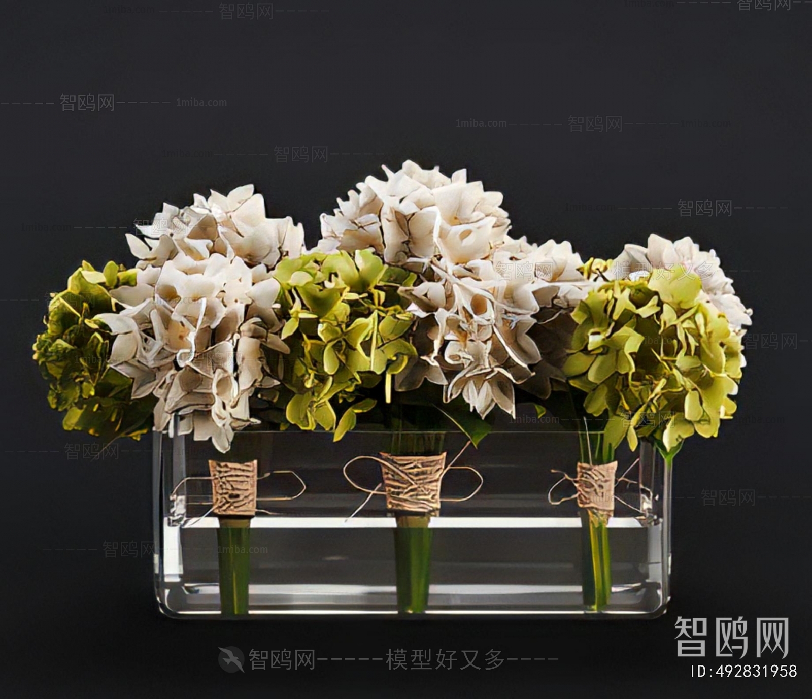 Modern Potted Green Plant