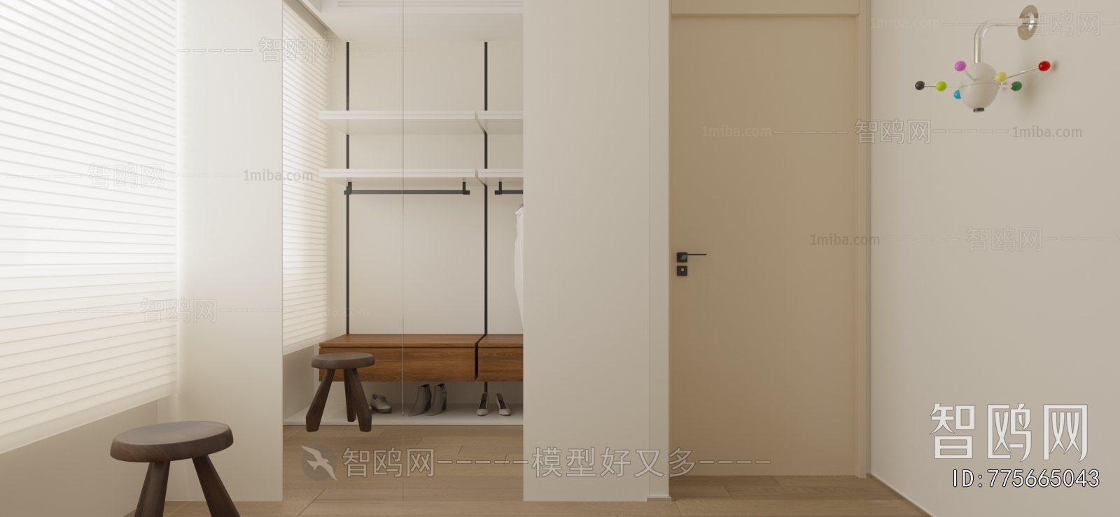 Modern Clothes Storage Area