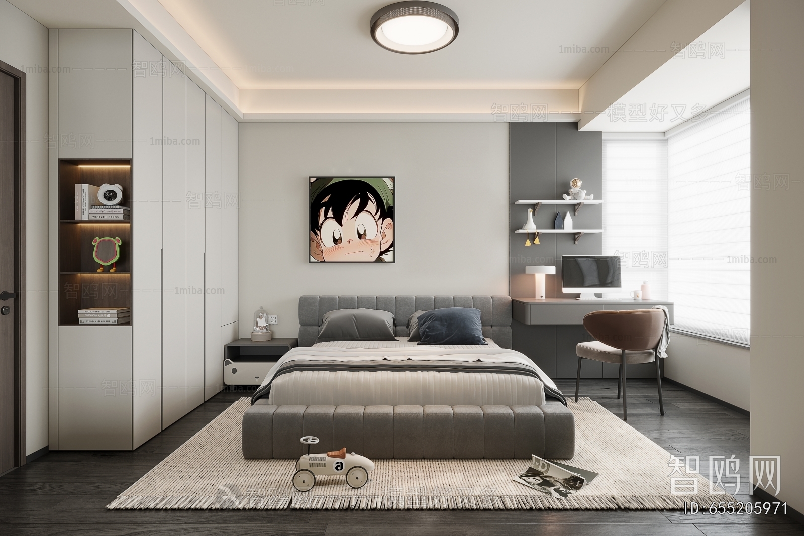 Modern Boy's Room And Son's Room