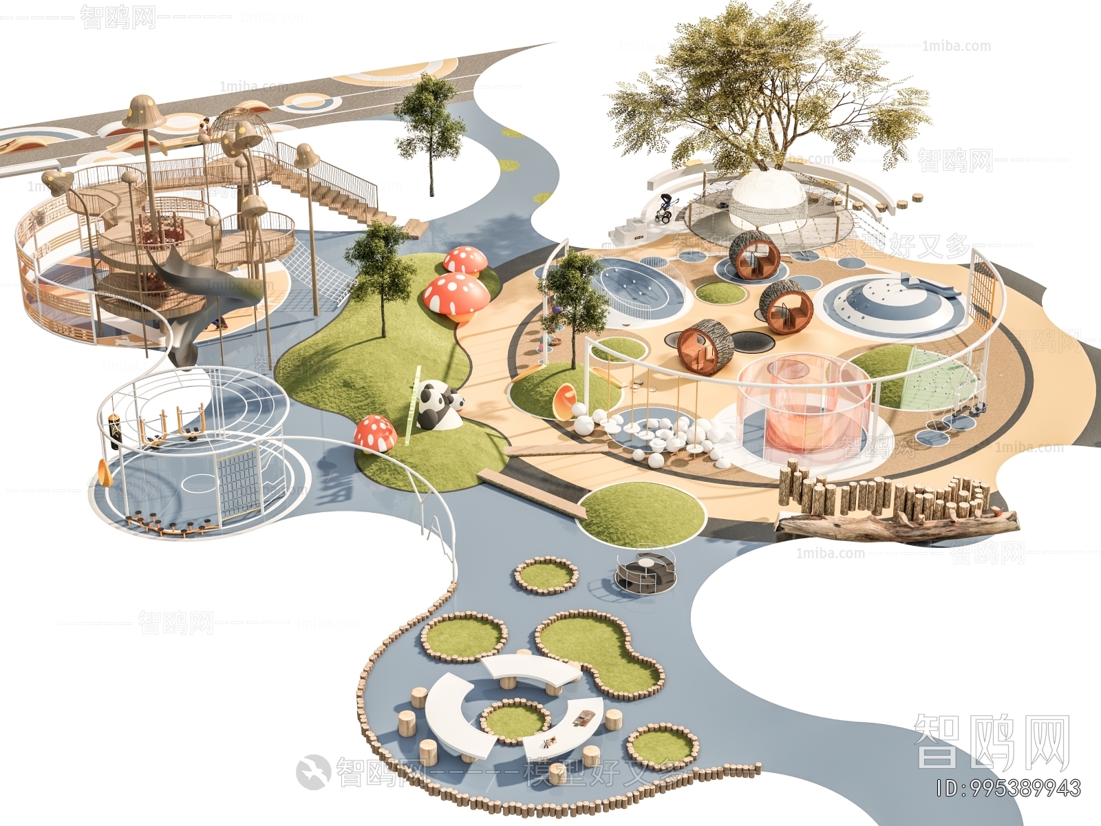 Modern Park Landscape