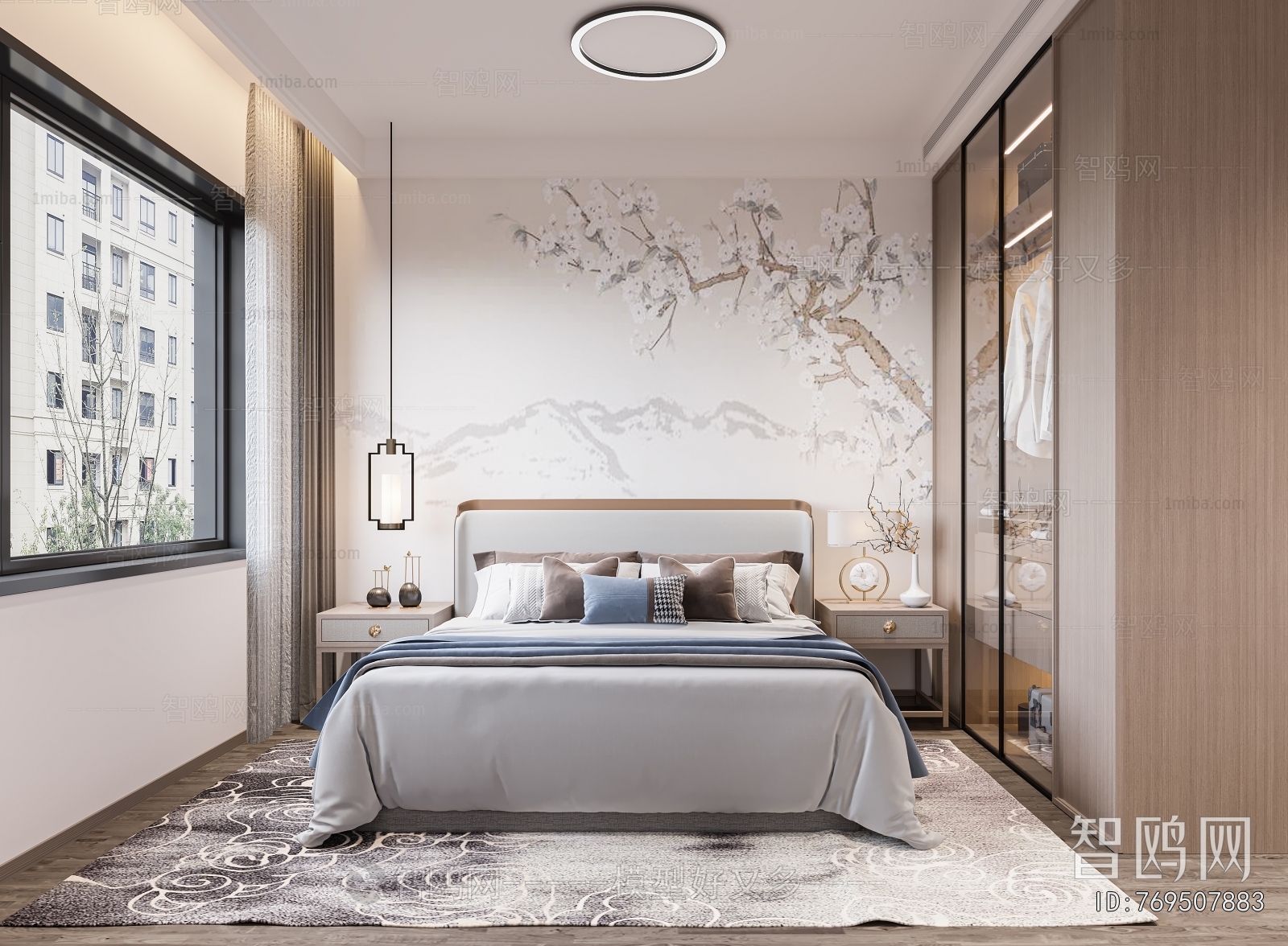 New Chinese Style Bedroom