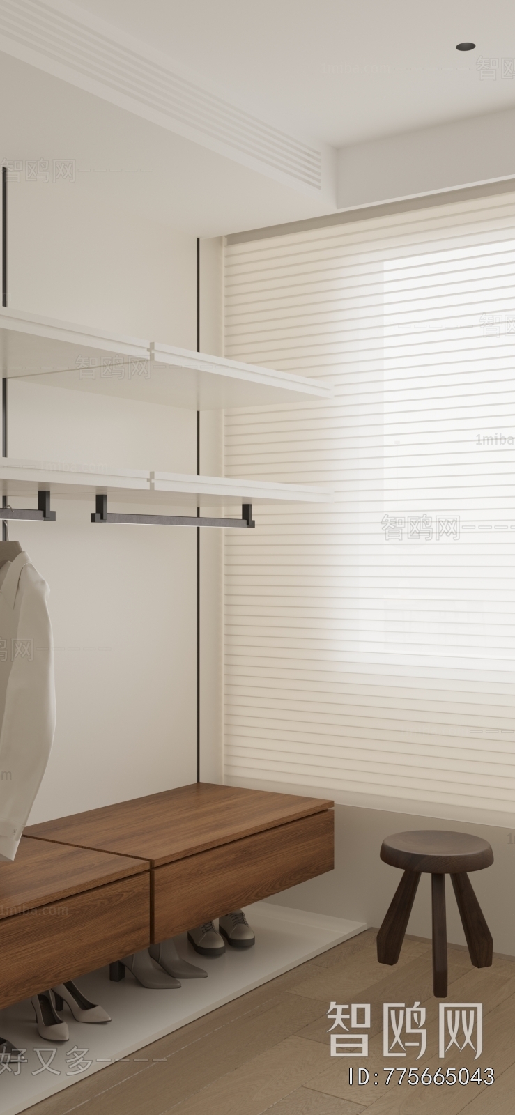 Modern Clothes Storage Area