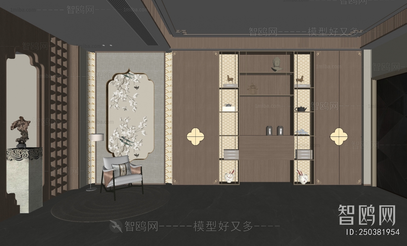 New Chinese Style Study Space