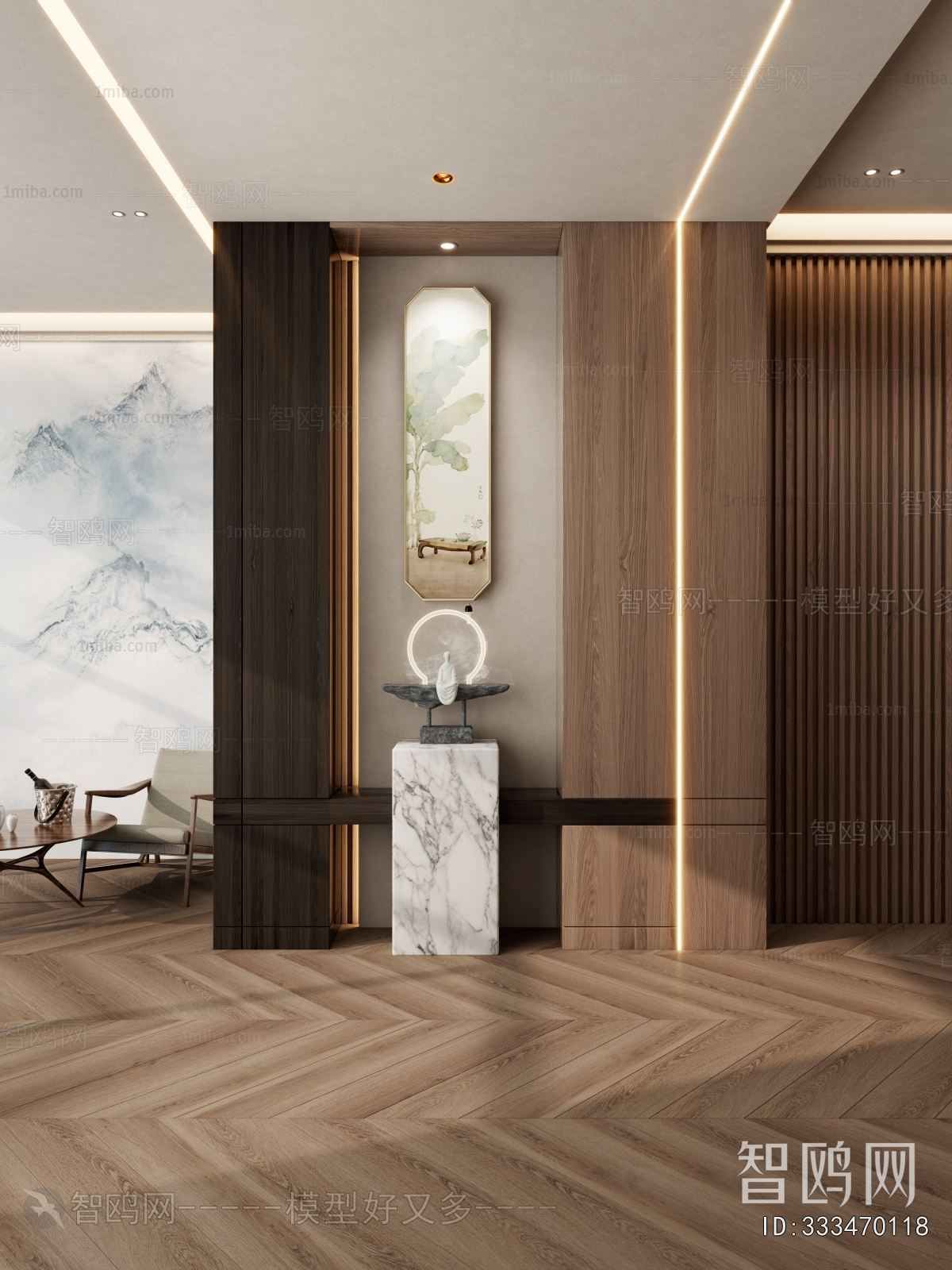 New Chinese Style Hallway