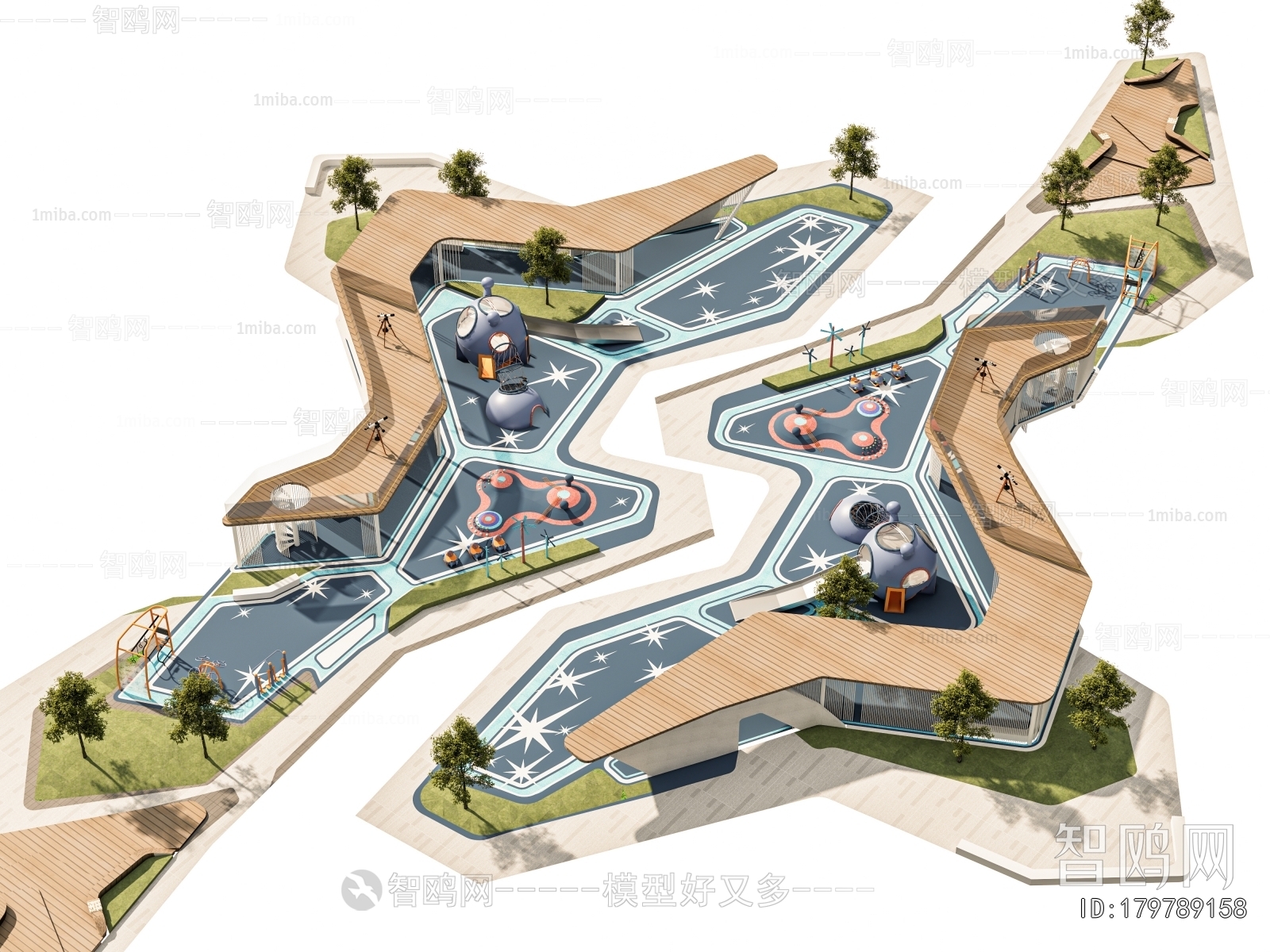 Modern Park Landscape