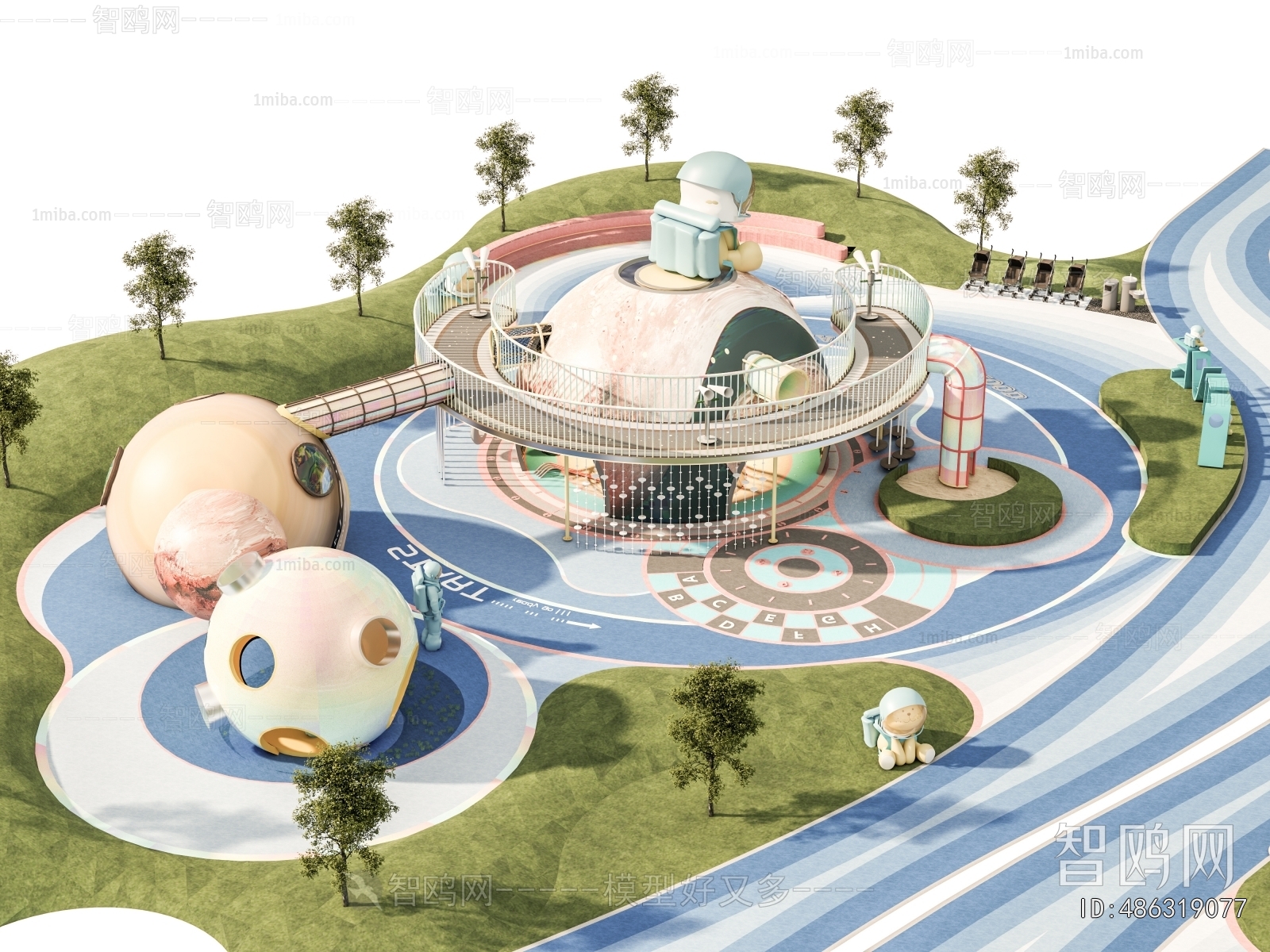 Modern Park Landscape