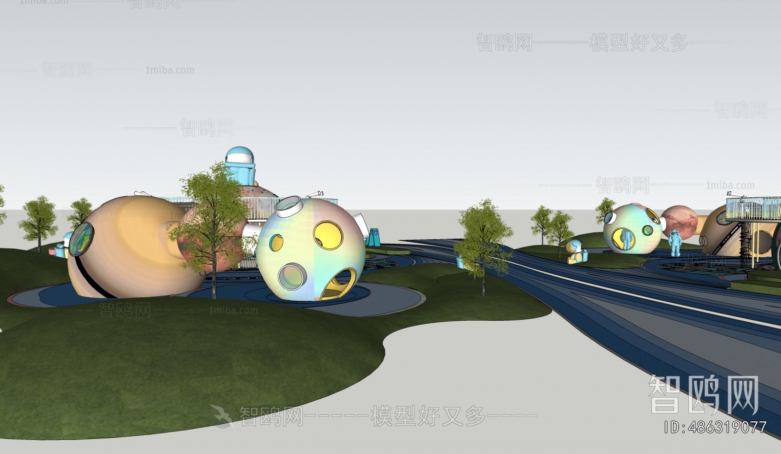 Modern Park Landscape