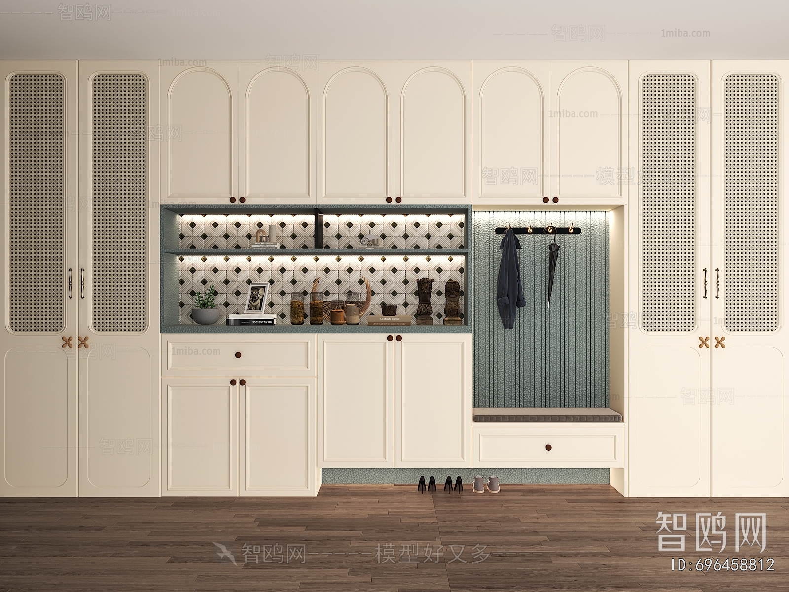 French Style Shoe Cabinet