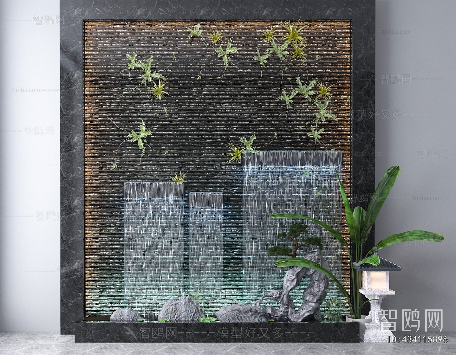 Modern Rockery Waterscape