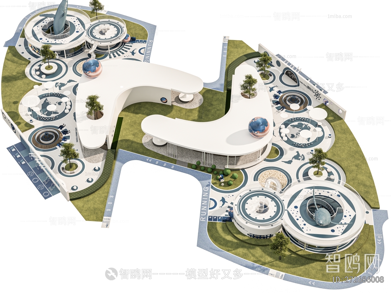 Modern Park Landscape