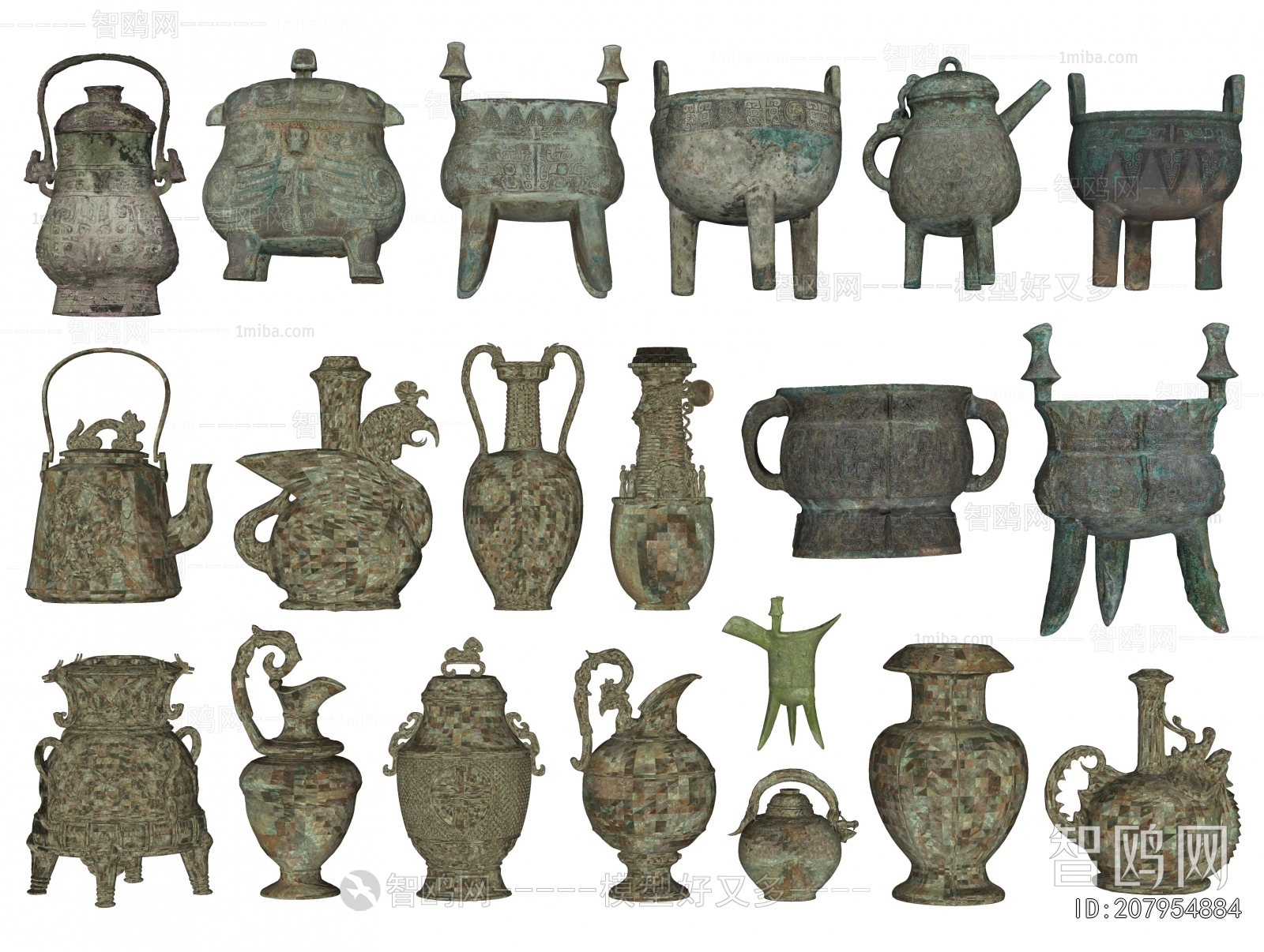 Chinese Style Decorative Set