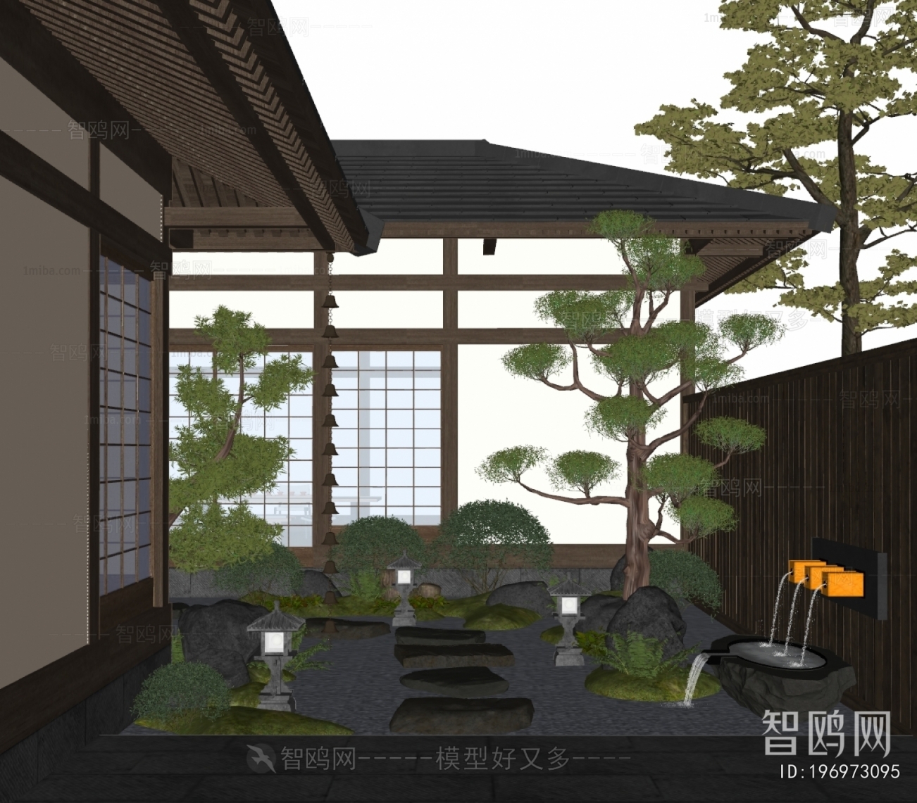 New Chinese Style Courtyard/landscape
