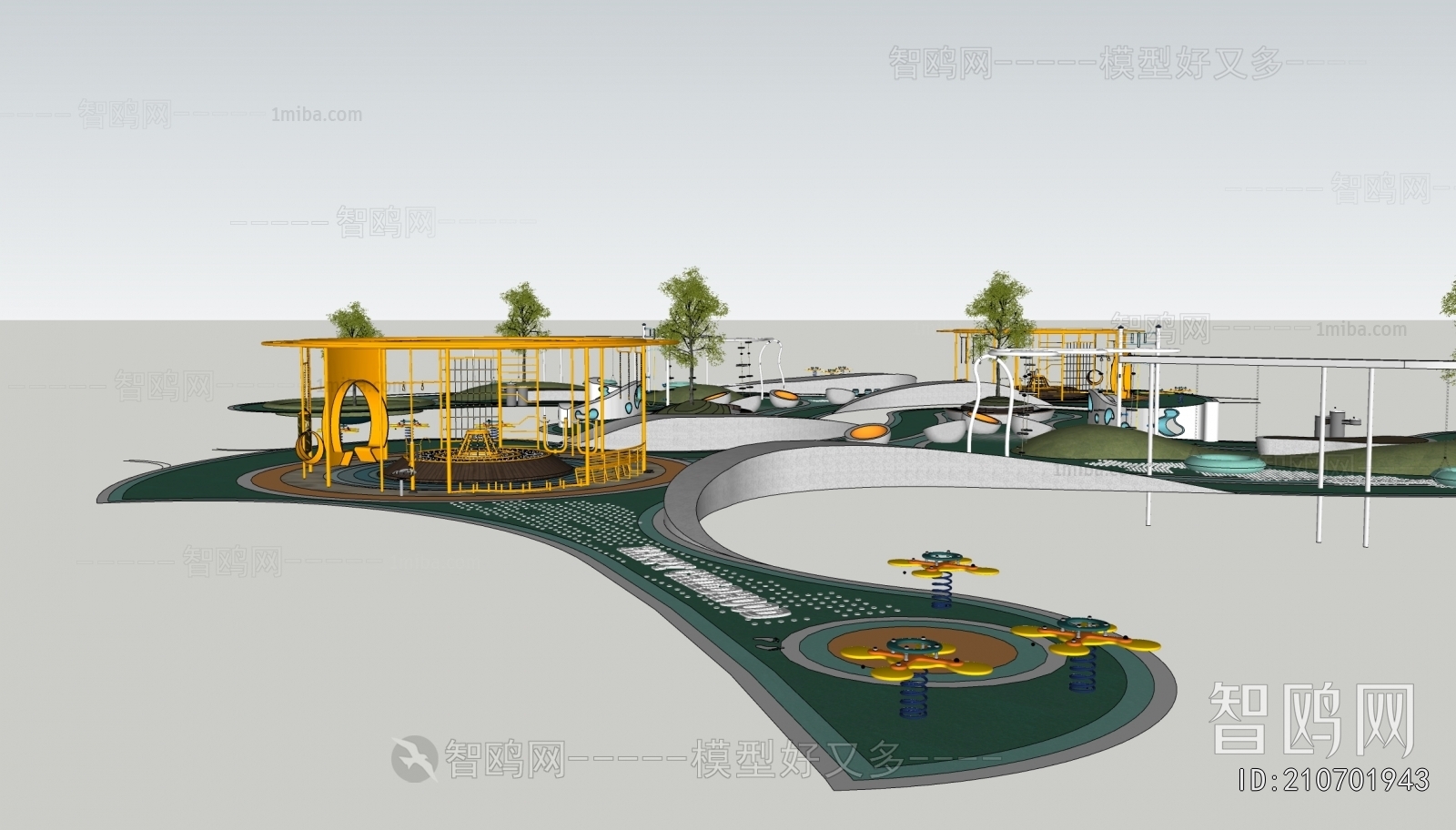 Modern Park Landscape