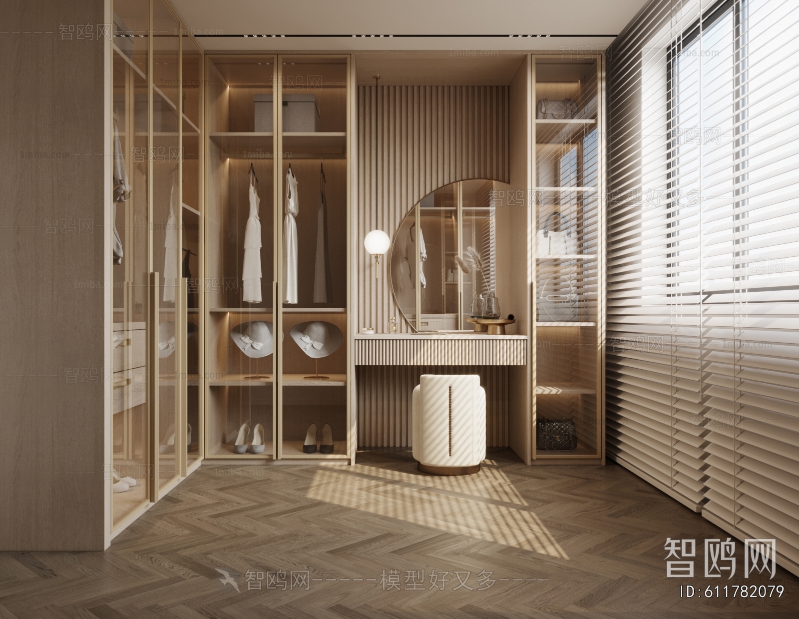 Modern Clothes Storage Area