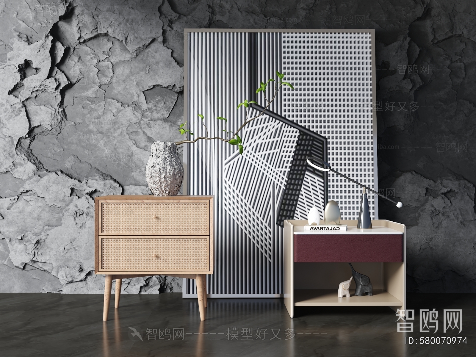 Modern Bedside Cupboard