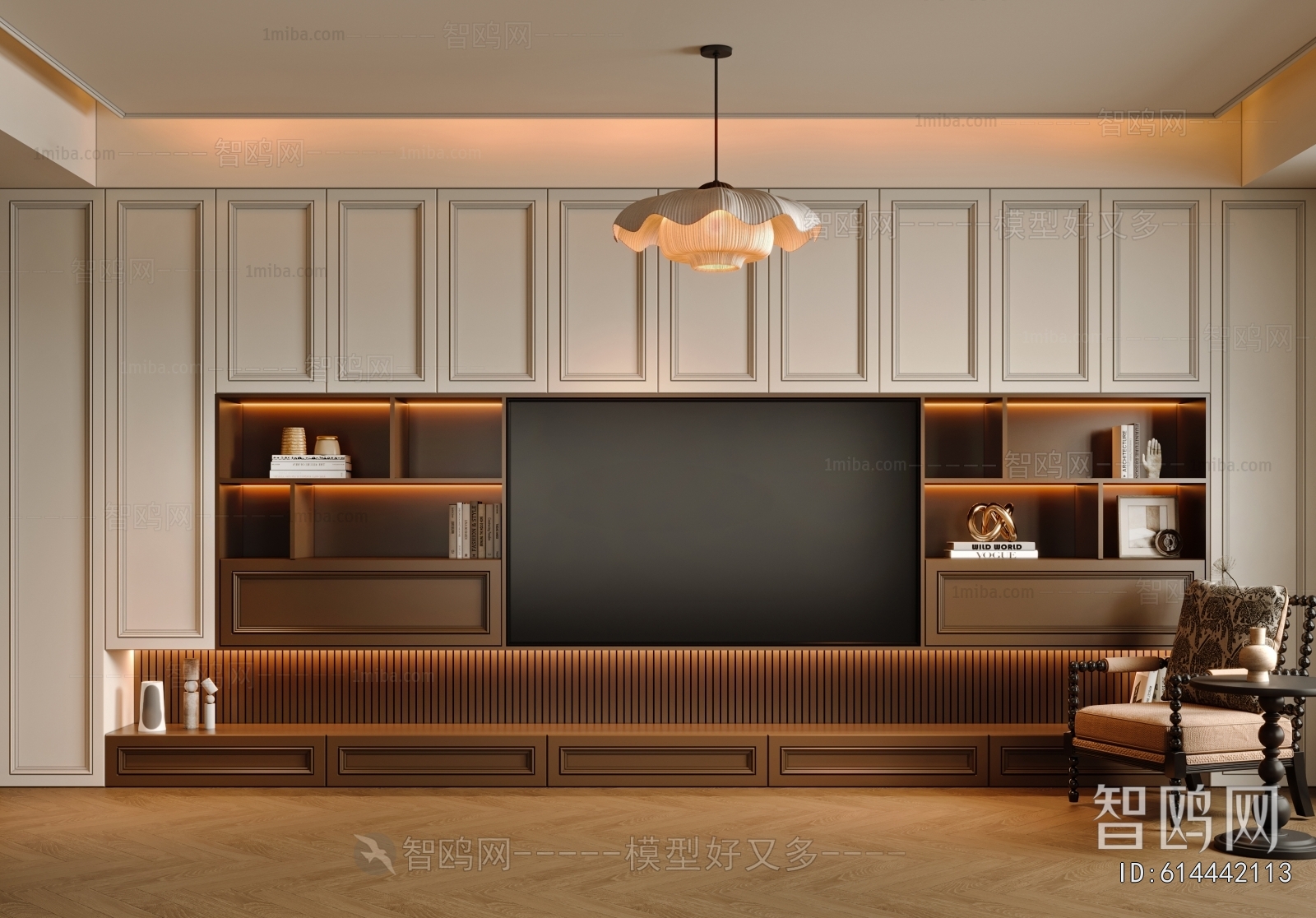 French Style TV Wall