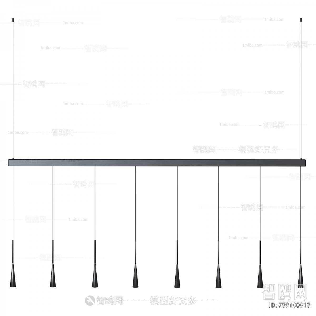 Modern Long Chandelier