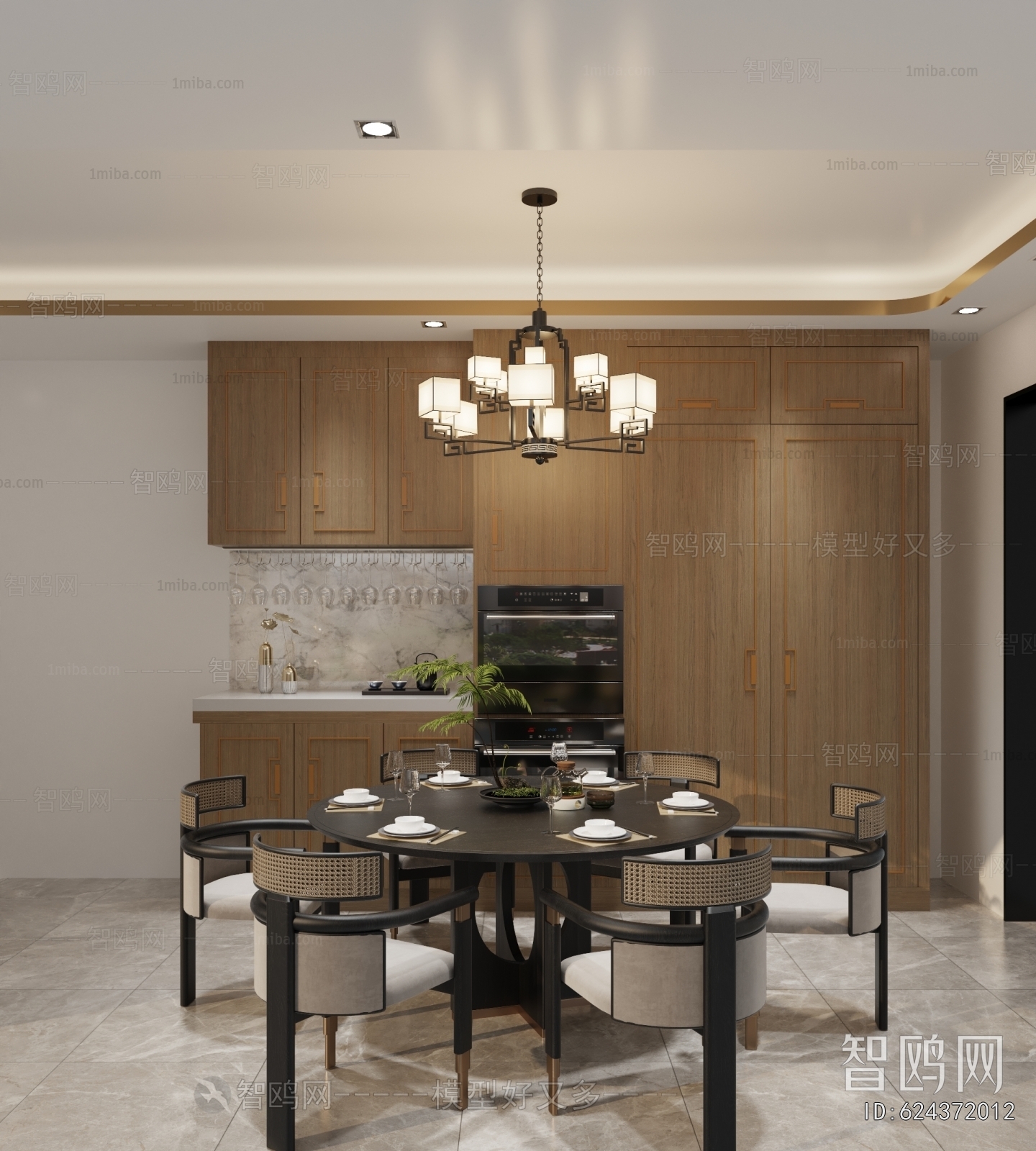 New Chinese Style Dining Room