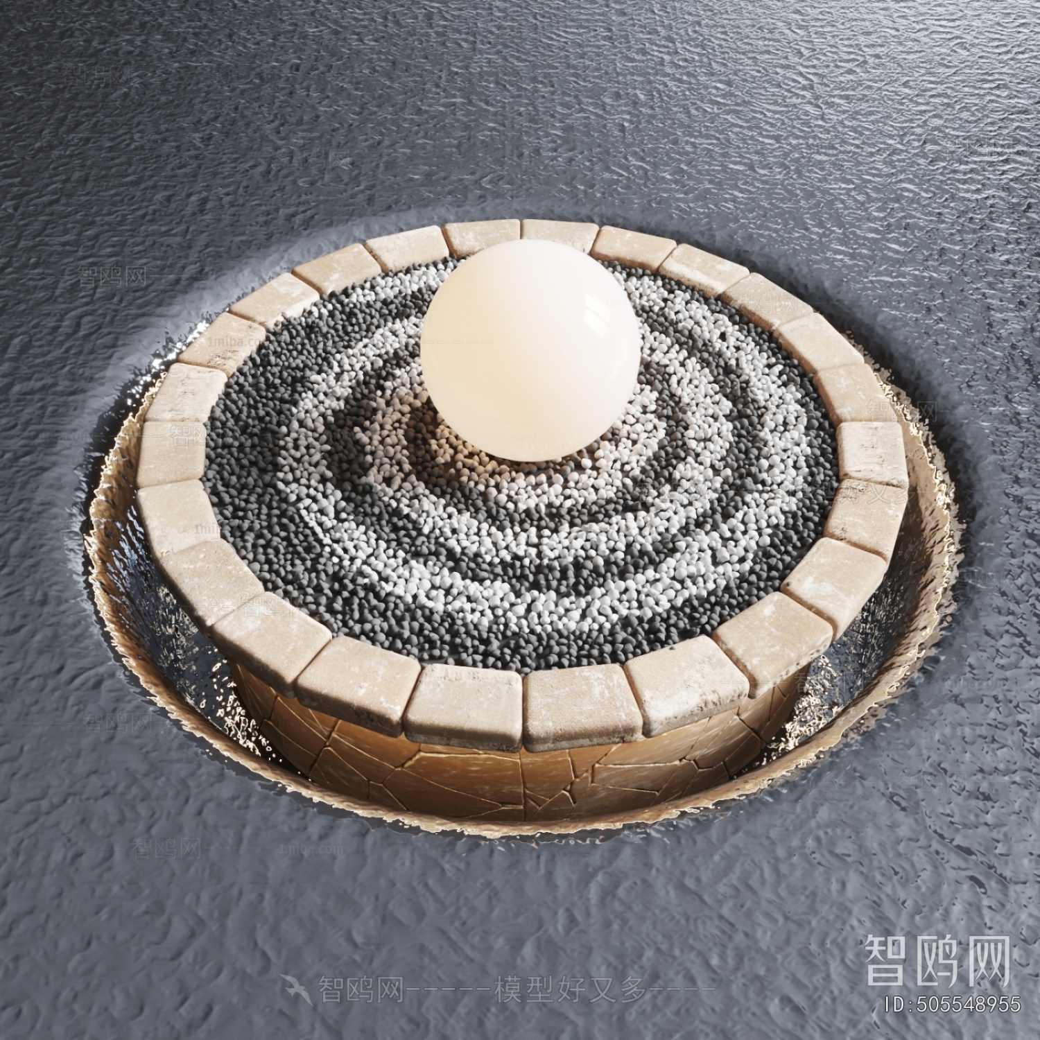 Modern Rockery Waterscape