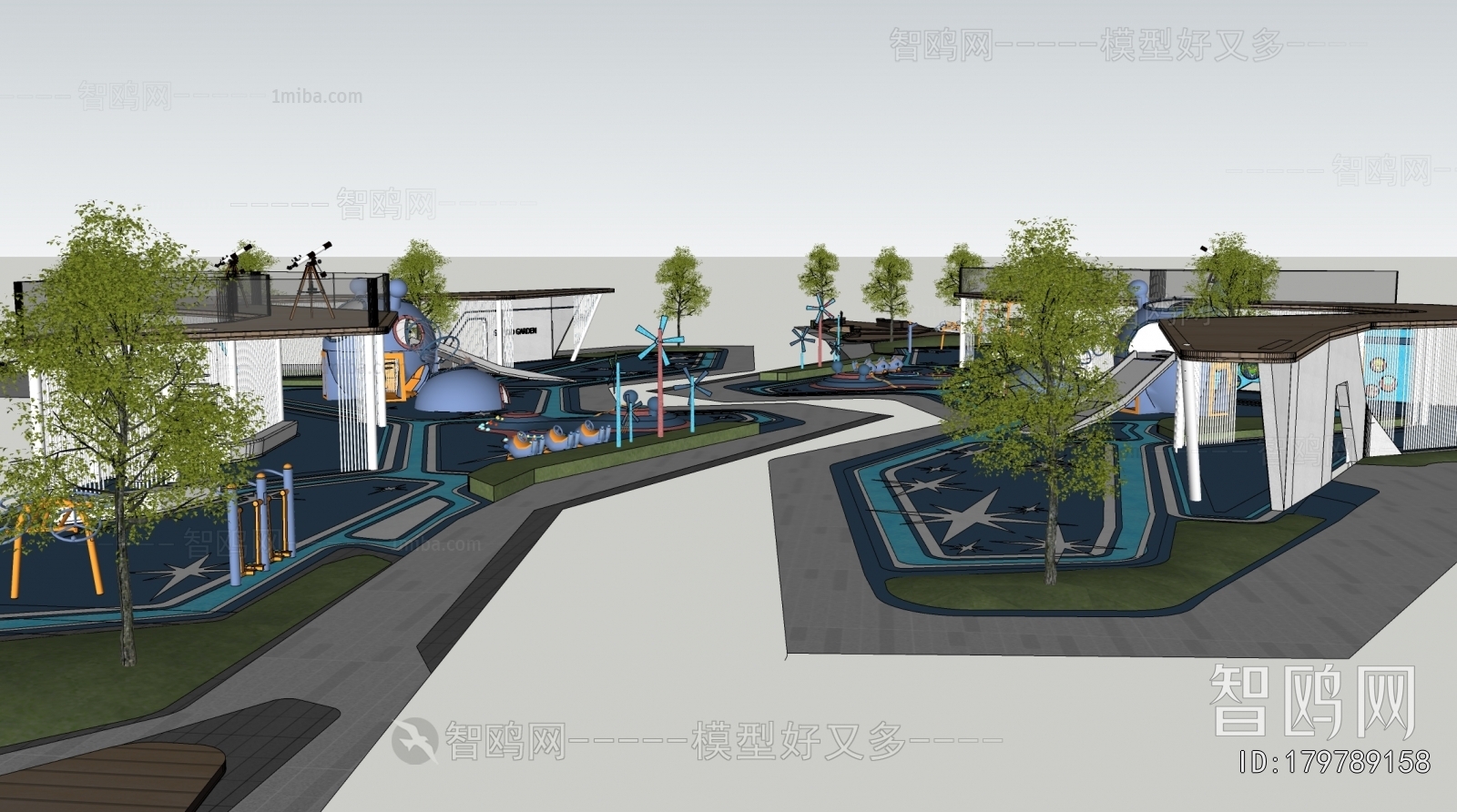 Modern Park Landscape