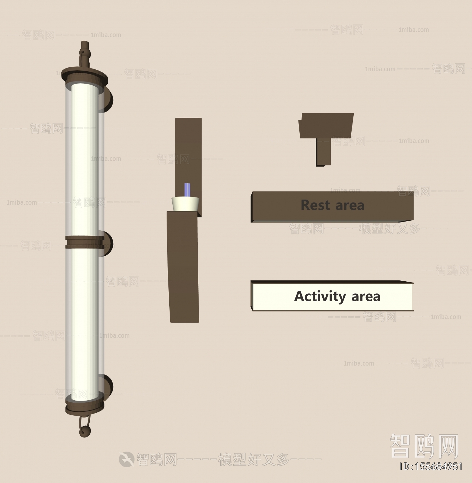 现代金属壁灯组合