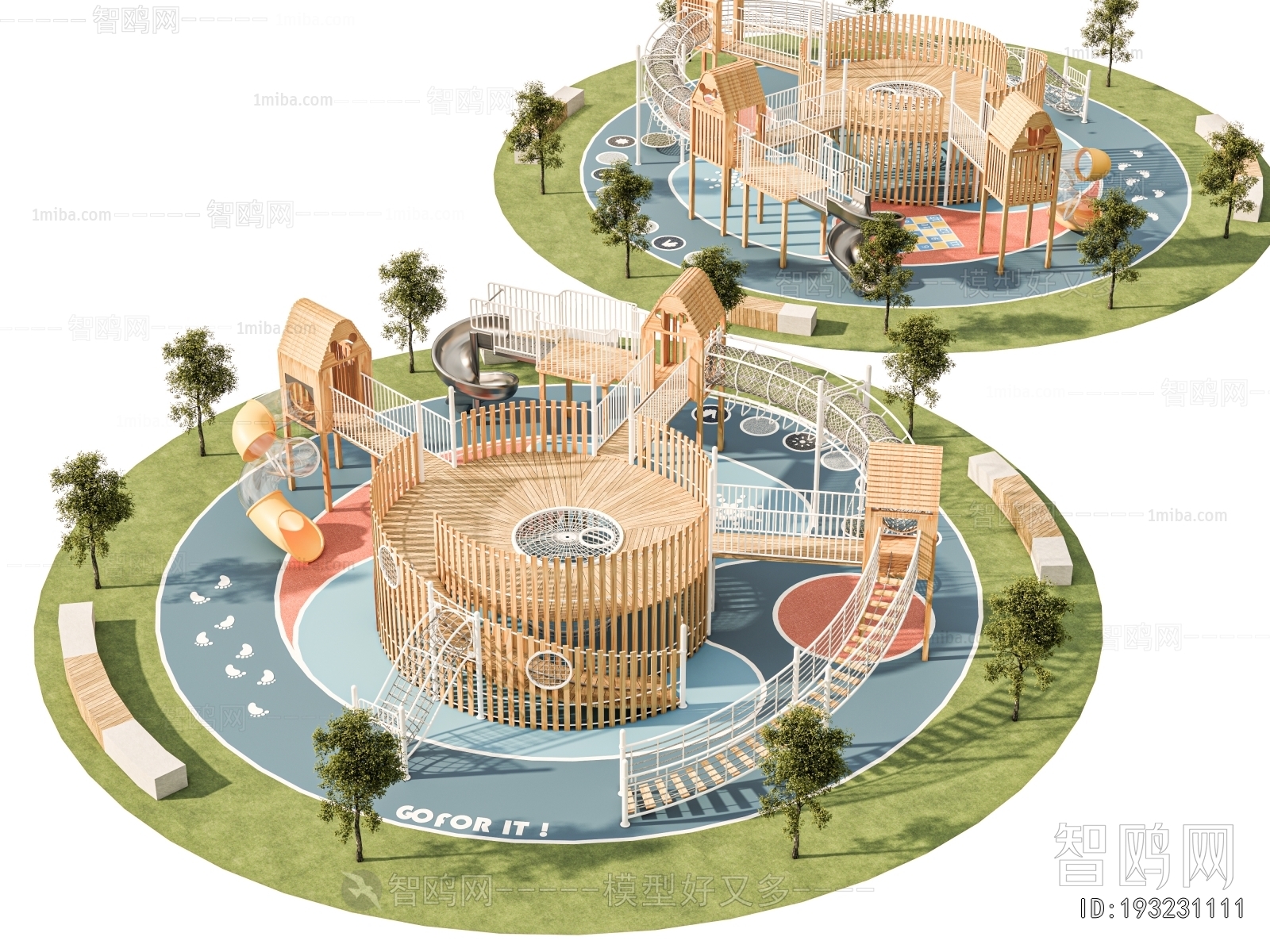 Modern Park Landscape