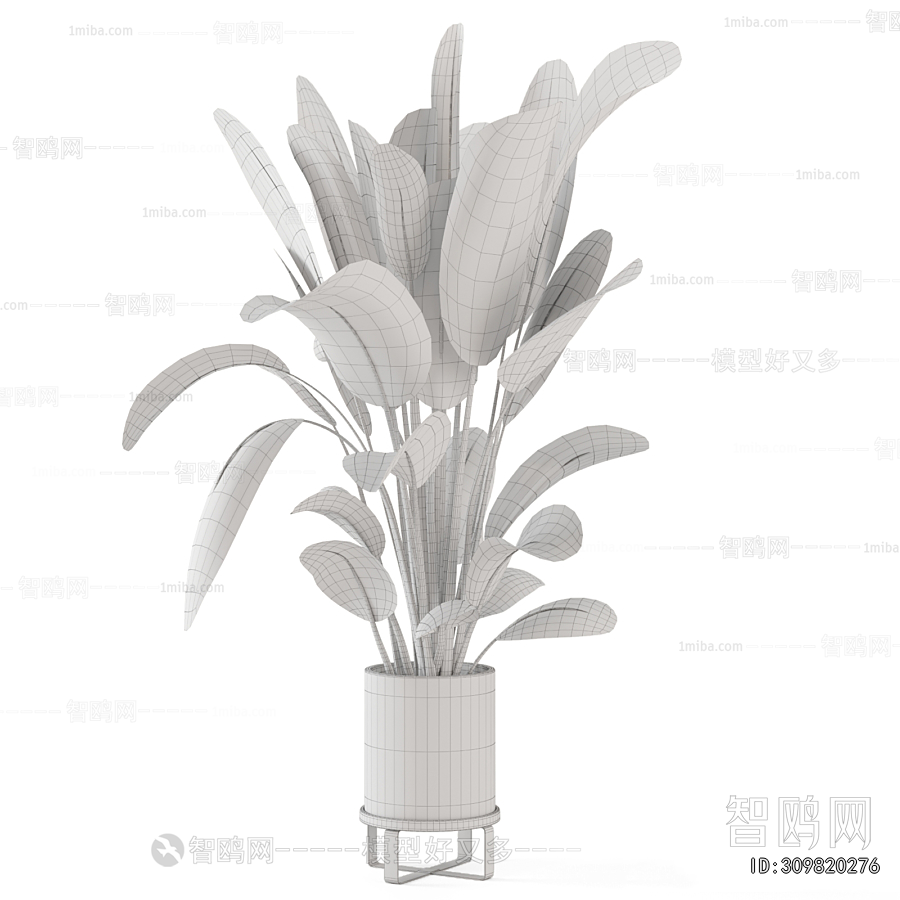 Modern Ground Green Plant Potted Plants