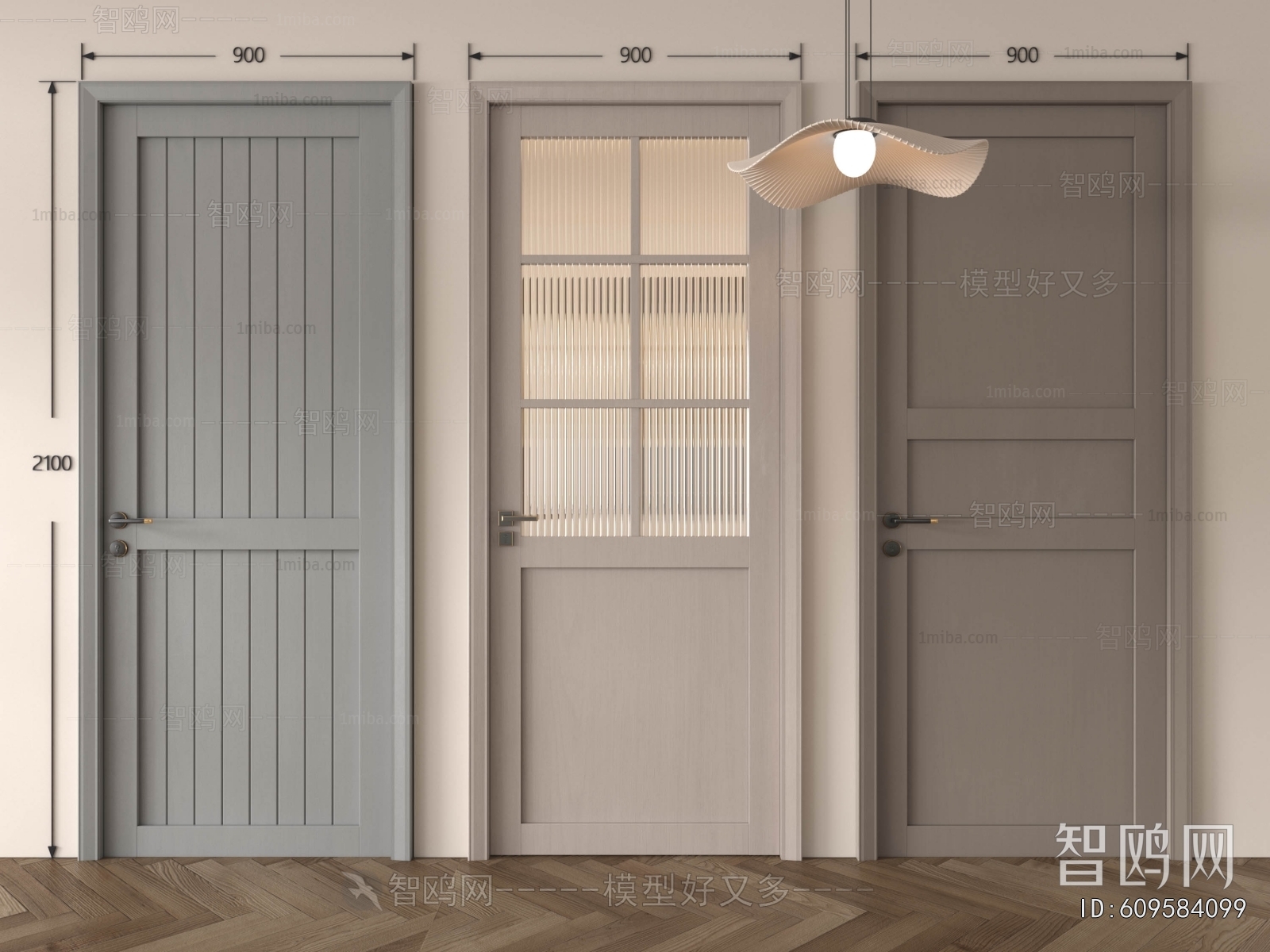 Nordic Style Single Door