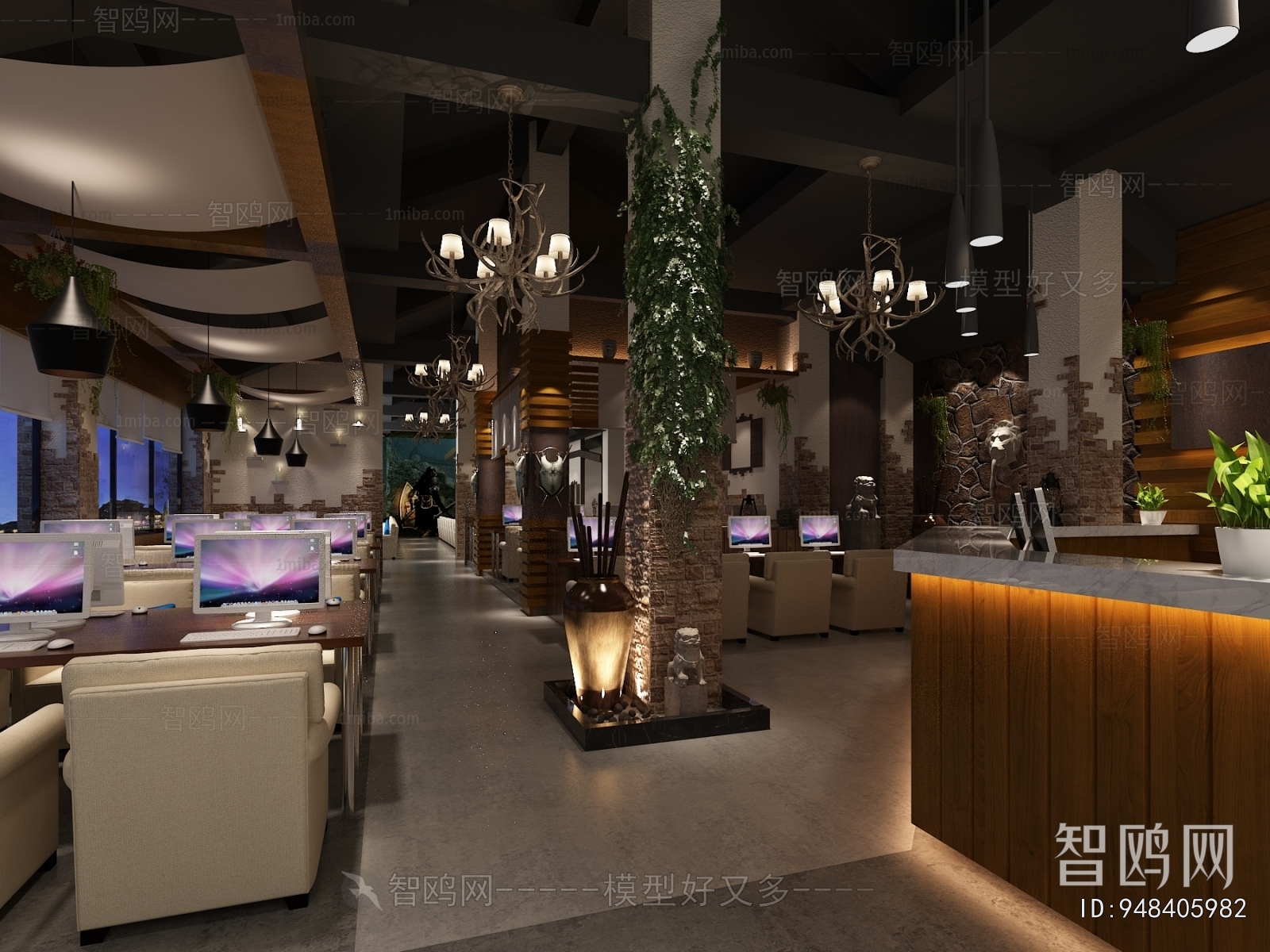 Modern Internet Cafe