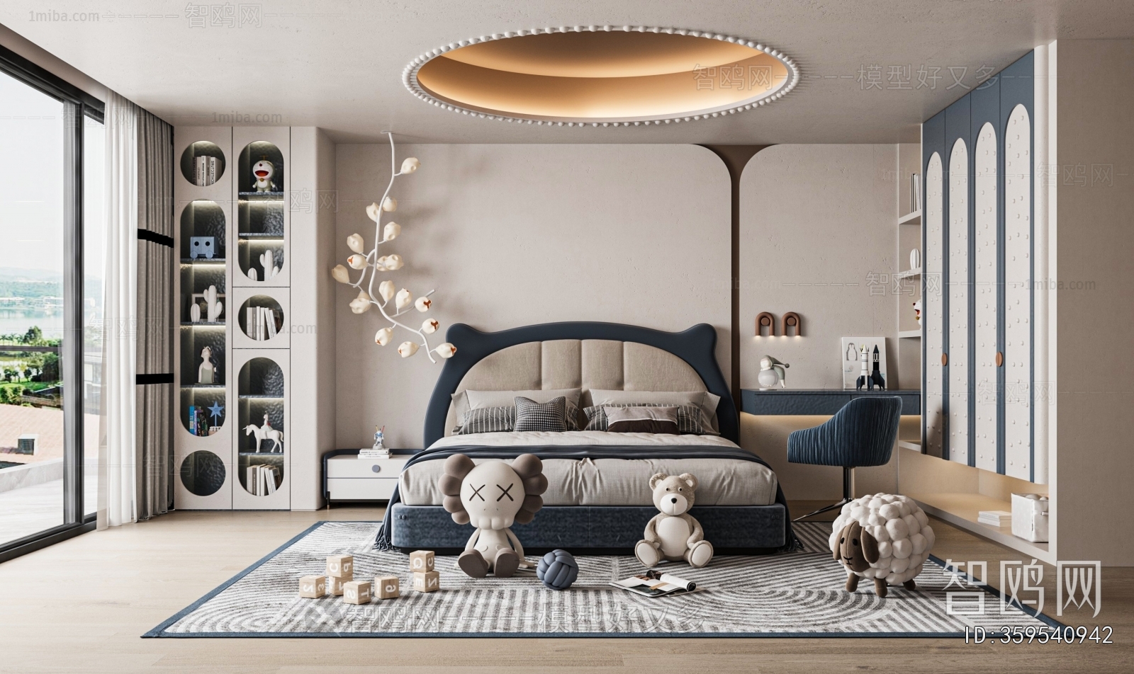 Modern Boy's Room And Son's Room