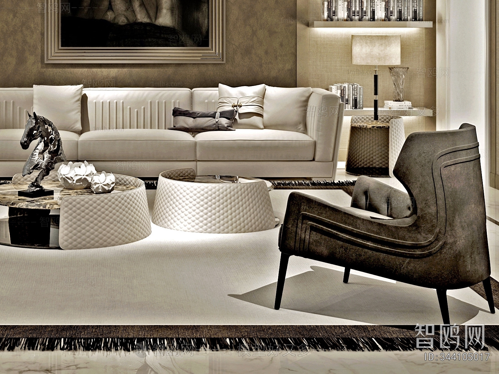 Simple European Style A Living Room