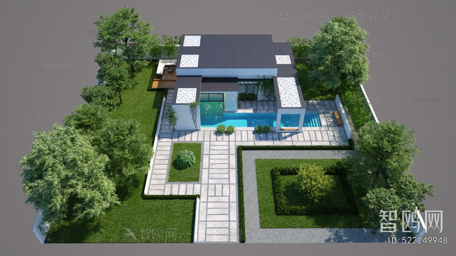 Modern Park Landscape