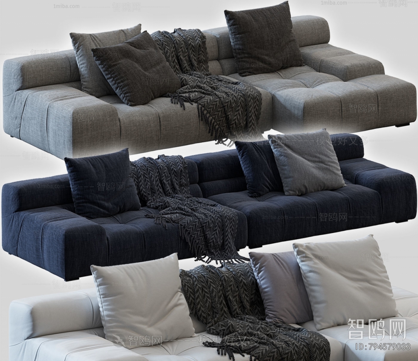 Modern Multi Person Sofa