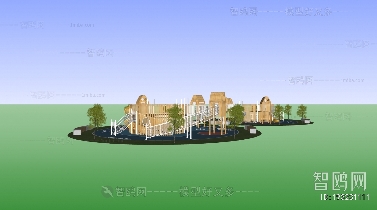 Modern Park Landscape